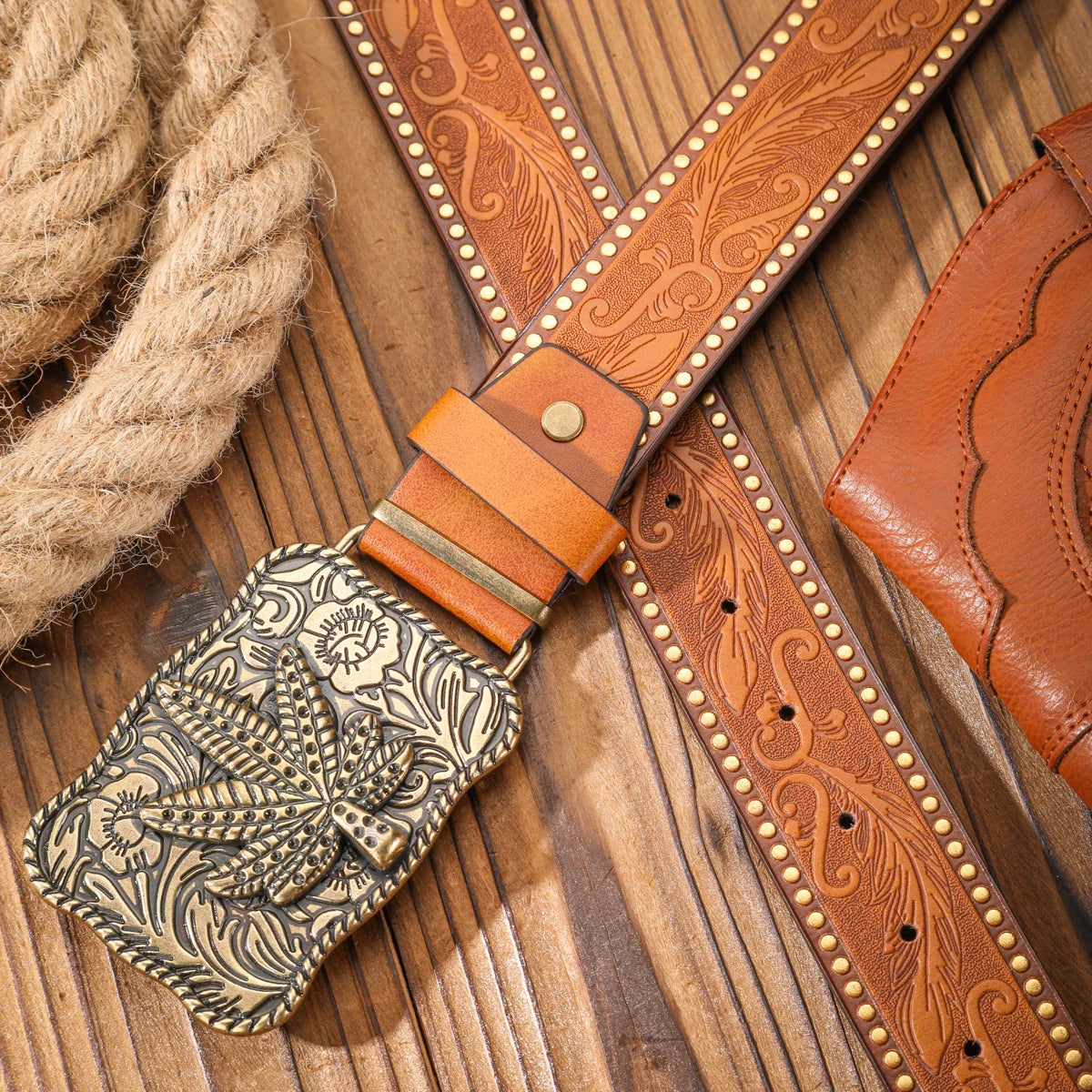 Vintage meets fashion! Alloy buckle PU belt, suitable for both men and women, to create a personalized Western style