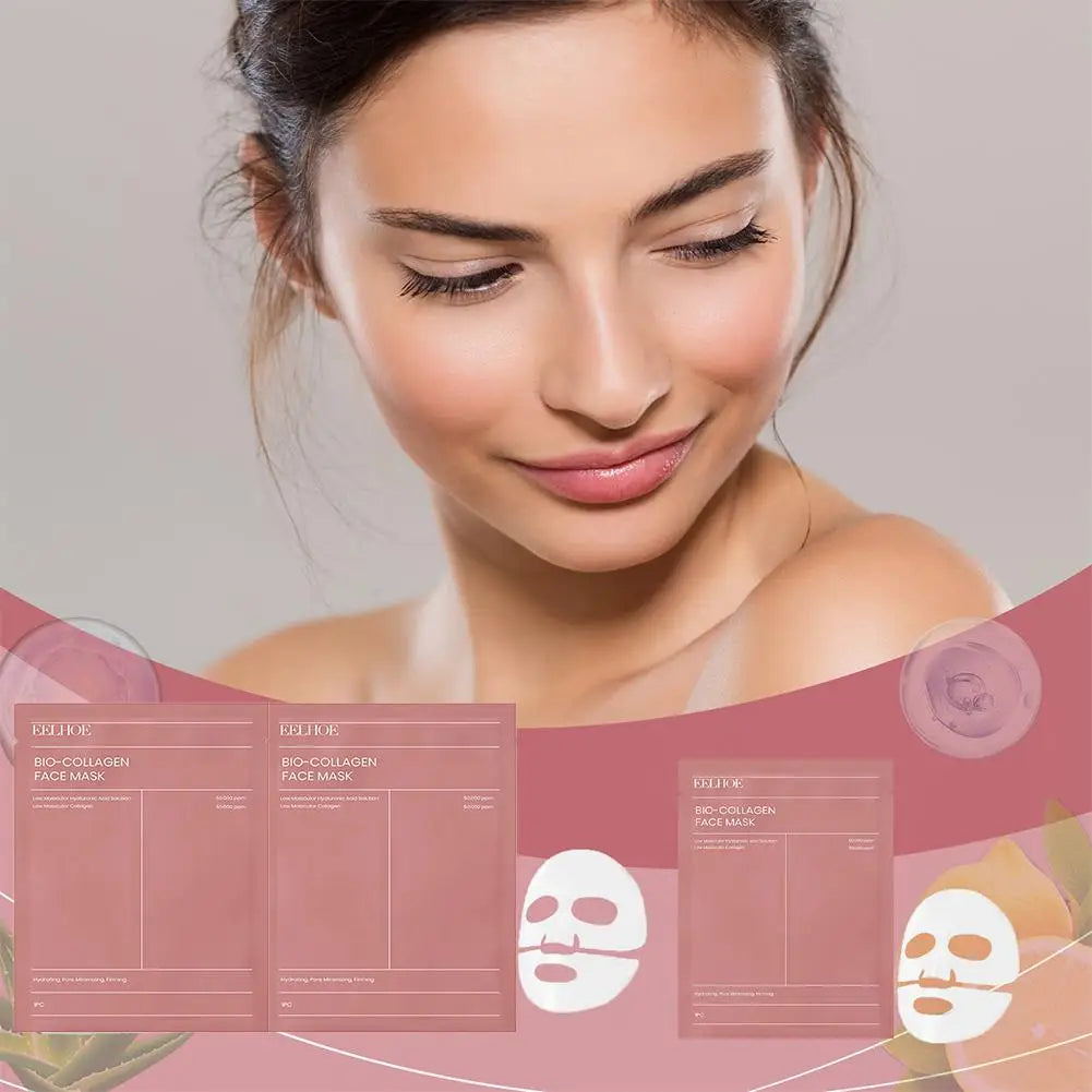 Bio-Collagen Face Mask Collagen Protein Hydrogel Soft Gel Mask Deep Moisturizing For Women Skin Care Products