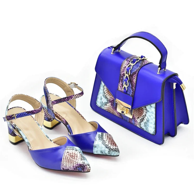 2024 Italian Shoe and Bag Set for Party In Women Luxury Shoes Women Designers Nigerian Women Party Pumps High Heels Sexy Ladies