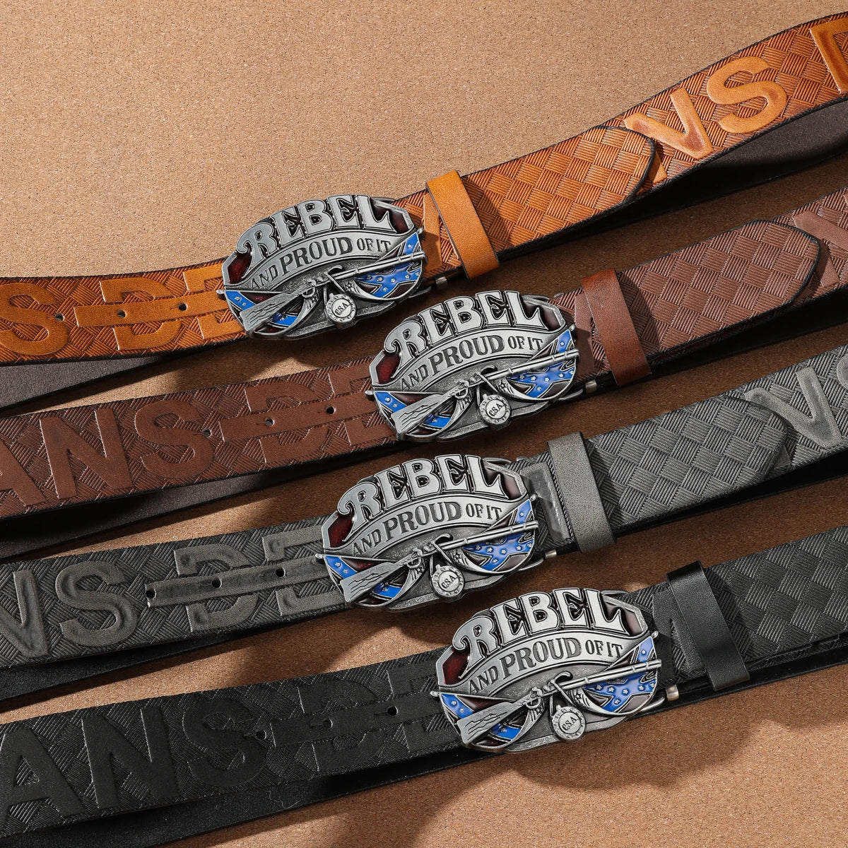 A casual, individual and retro belt, Western-style clothing accessory, metal buckle, PU belt, suitable for both men and women