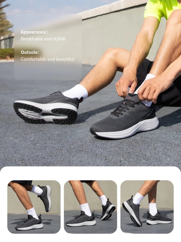 Baasploa Men Running Shoes 2025 Fashion Outdoor Lightweight Non-slip Sneakers Male Mesh Breathable Sports Shoes Wear Resistant
