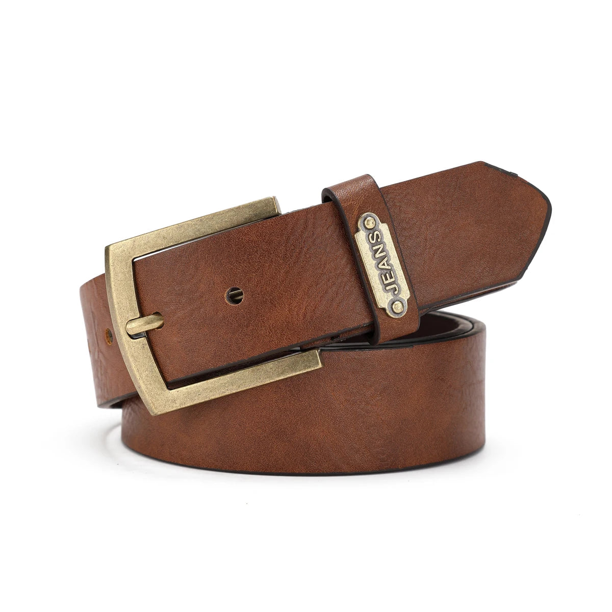 A casual, individual and retro belt, a Western-style clothing accessory, metal buckle, PU belt, suitable for both men and women