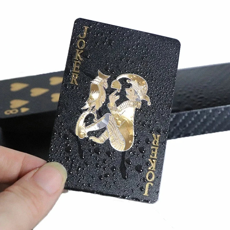Black Golden Silver Skull Playing Card Game Card Group Waterproof Poker Suit Magic Dmagic Package Board Game Gift Collection