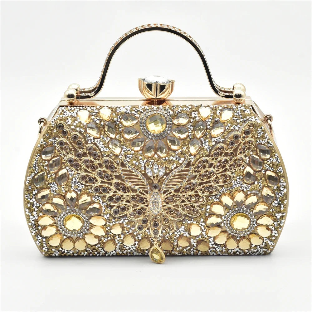 New Arrival Italian Shoes and Bags Matching Set Decorated with Rhinestone Plus Size Shoes Luxury Italian Shoe and Bag Set 2025