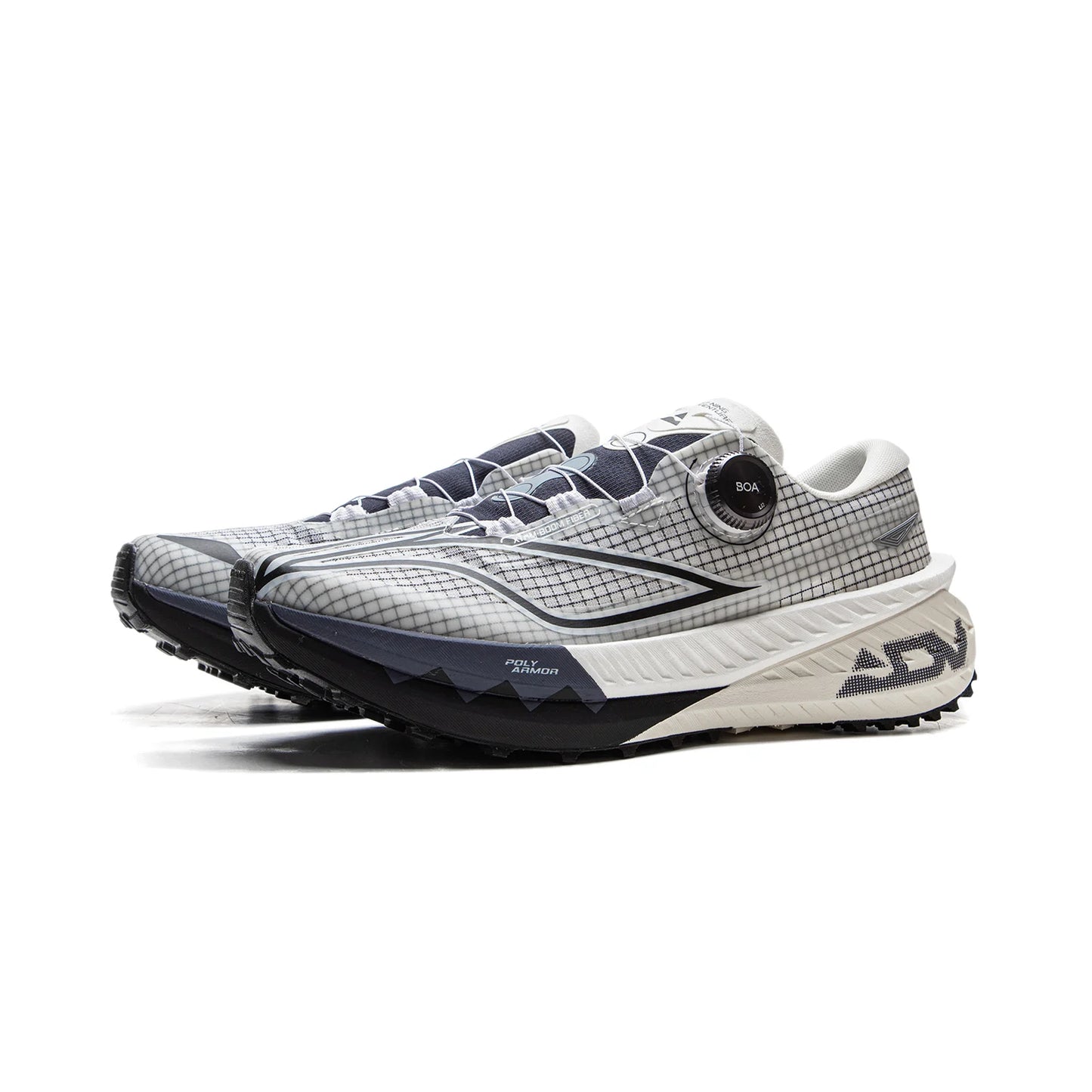 DI LU PRO V2 Trail Running Shoes – BOOM Cushion, Carbon-Fiber Plate, Reflective Wearable Sneakers
