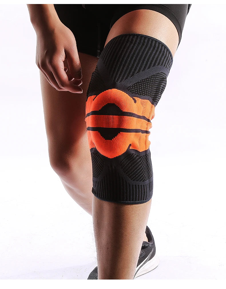 High Elastic Knee Support Brace Kneepads Adjustable Patella Basketball Volleyball Safety Guard Strap Protector Knee Pads