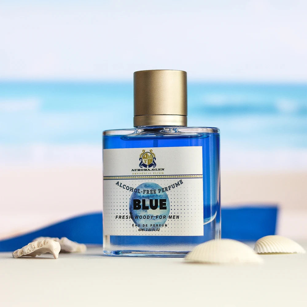 Sport Azure Men's Cologne Fresh Woody Alcohol-Free Perfume 60ML with Cedar Vetiver Pink Pepper Fragrance Citrus Mint Sandalwood