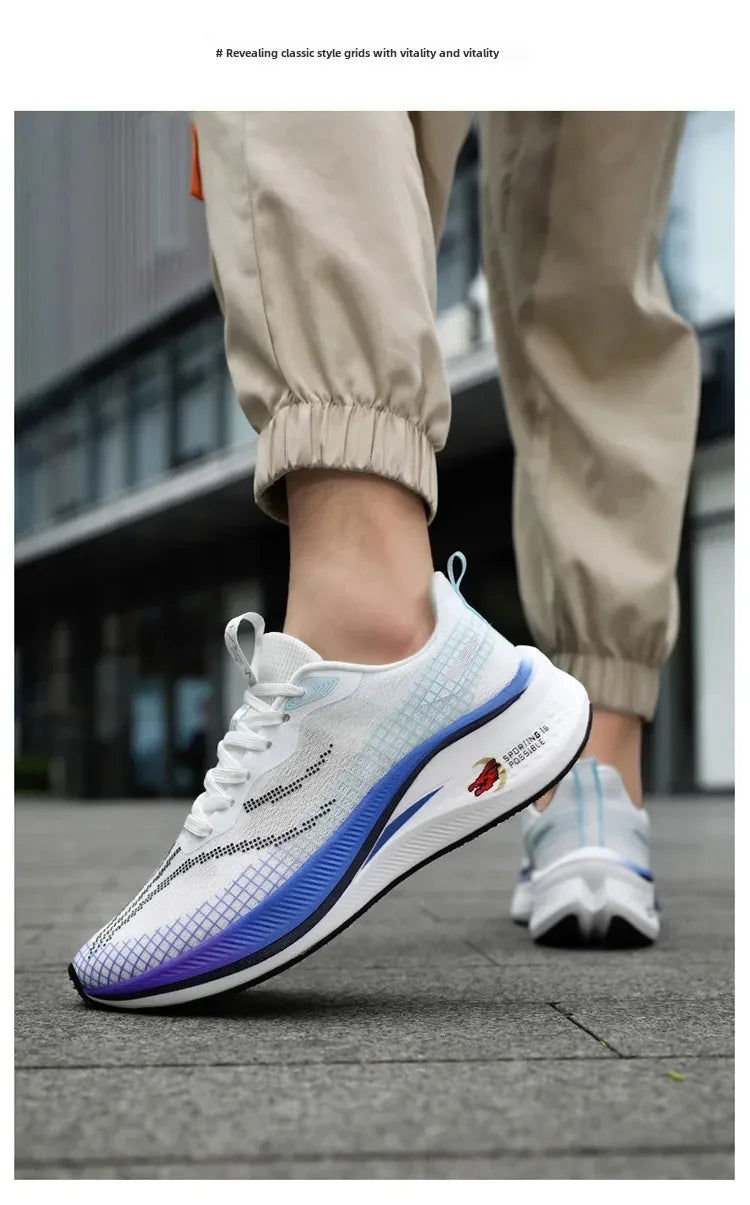 New Red Rabbit 7 Couple Carbon Board Mesh Breathable Sports Shoes Elderly Trendy Shoes Men's Casual Running Shoes Summer EVA Upp