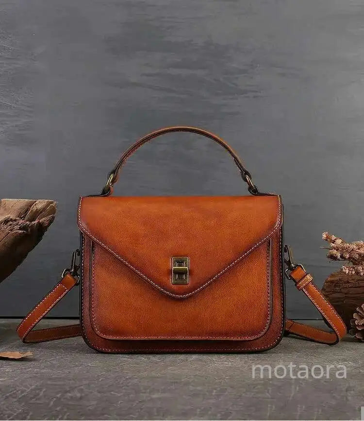 MOTAORA 2025 Trend Genuine Leather Women's Luxury Designer Shoulder Bag | Square Shape Handbag