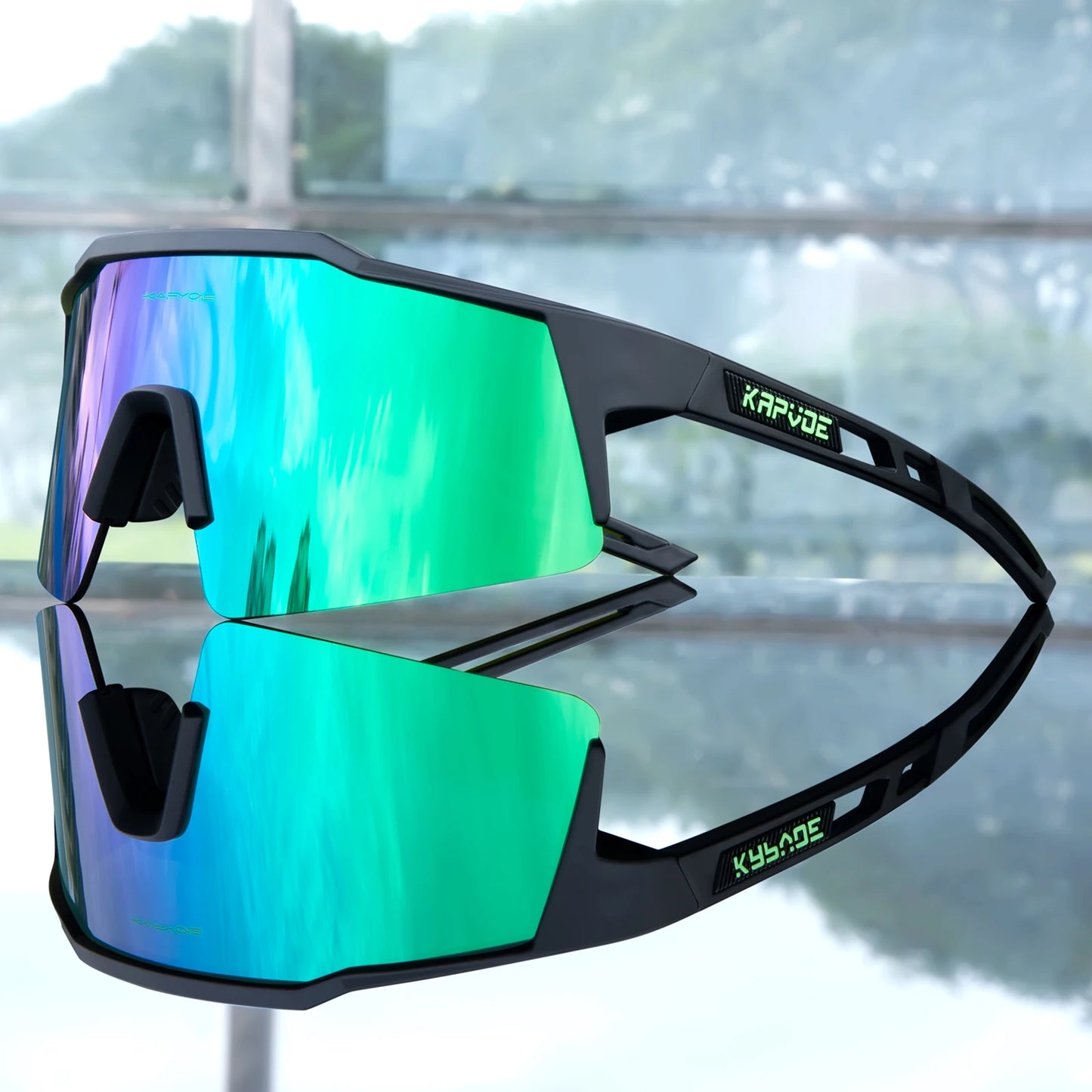 Kapvoe Road Driving Bike Sports Cycling Glasses Running Sunglasses Outdoor Men Woman Bicycle Cycling Mountain UV400 Goggles