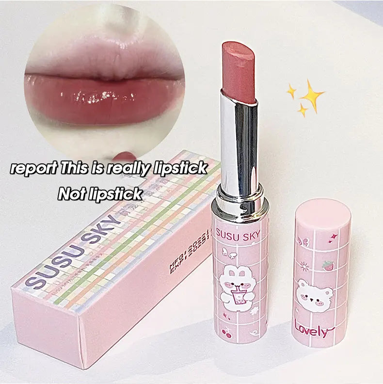 Cute Paradise lipstick Moisturizing&Moisturizing Lip Care Color Stain Free Lipstick Colored lipstick