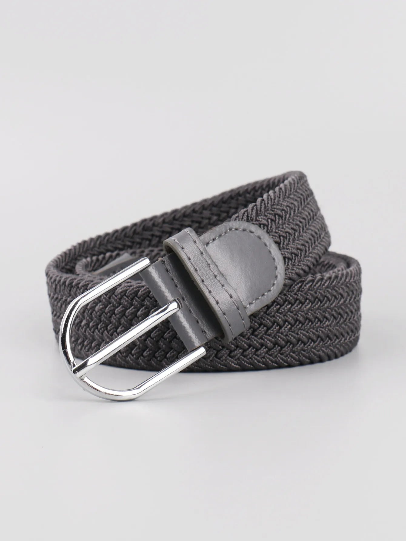 Stretch Canvas Leather Belts for Men Female Casual Knitted Woven Military Tactical Strap Male Elastic Belt for Pants Jeans