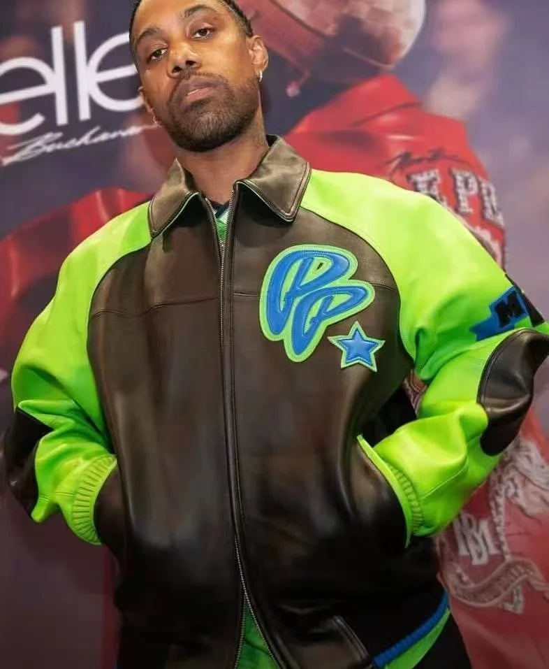 2025 Spring New Classic Soda Club Plush Jacket Europe Imported Lamb Skin Jacket Double Leather Embroidered Men's Leather Coat