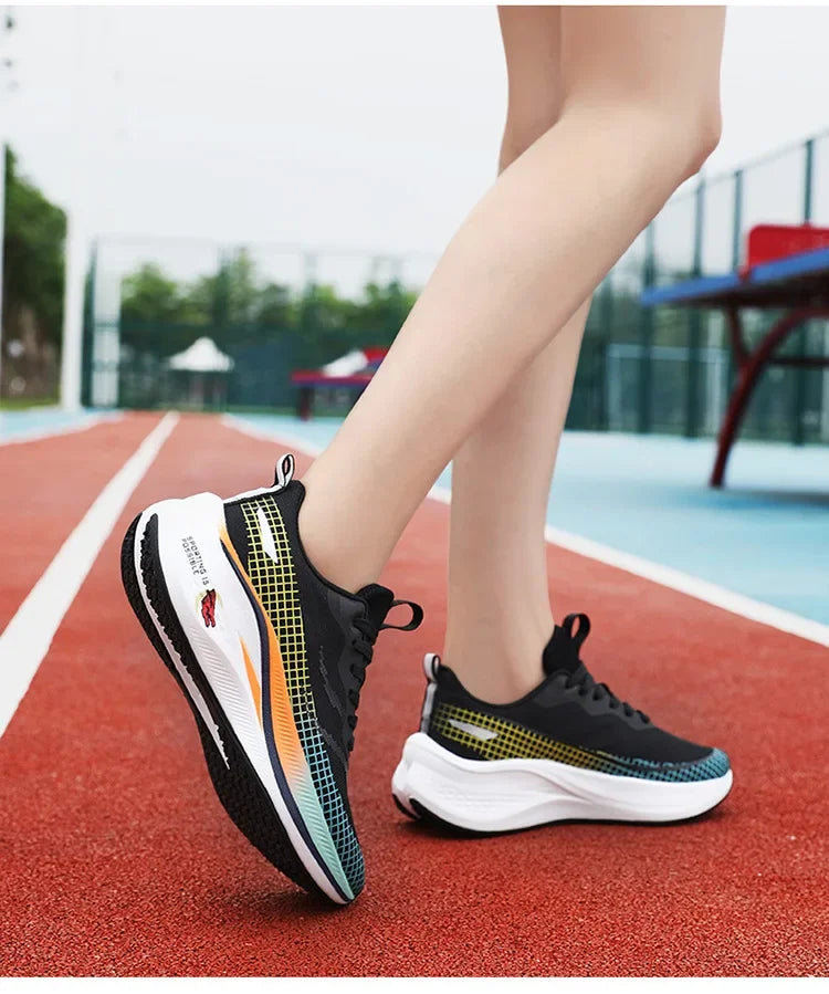 New Red Rabbit 7 Couple Carbon Board Mesh Breathable Sports Shoes Elderly Trendy Shoes Men's Casual Running Shoes Summer EVA Upp