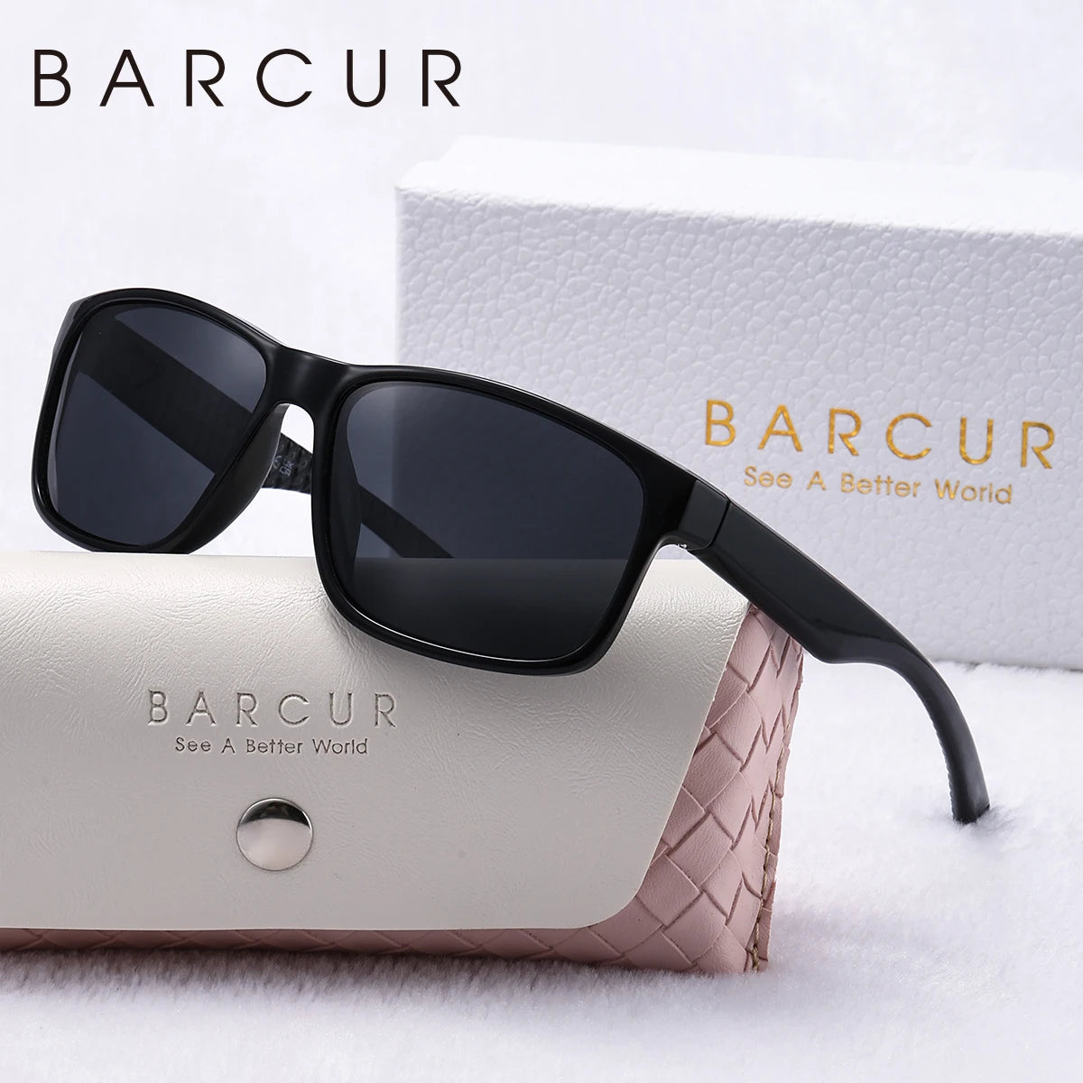 BARCUR Sports Fashion Women Sunglasses Durable PC Frame Cycling Outdoor Sports UVA*B Polarized Sunglasses Clothing Accessories