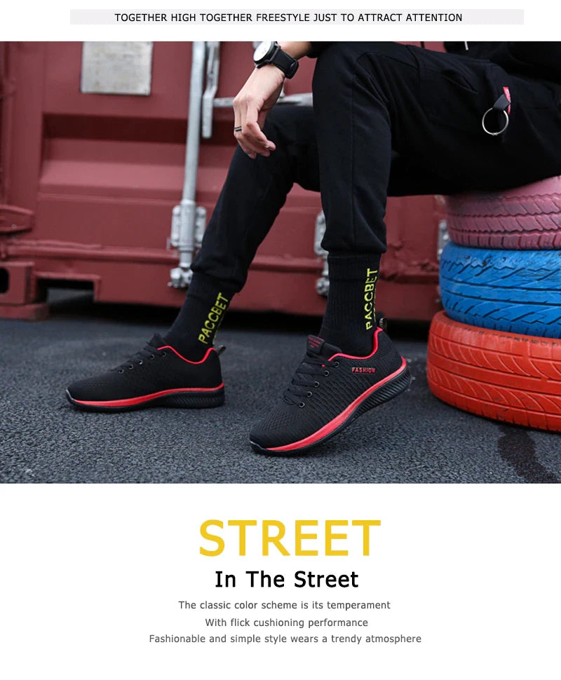 Mens Casual Sneakers Running Shoes Men Lace-up Lightweight Comfortable Breathable Big Size 46 Athletic Walking Shoes for Men