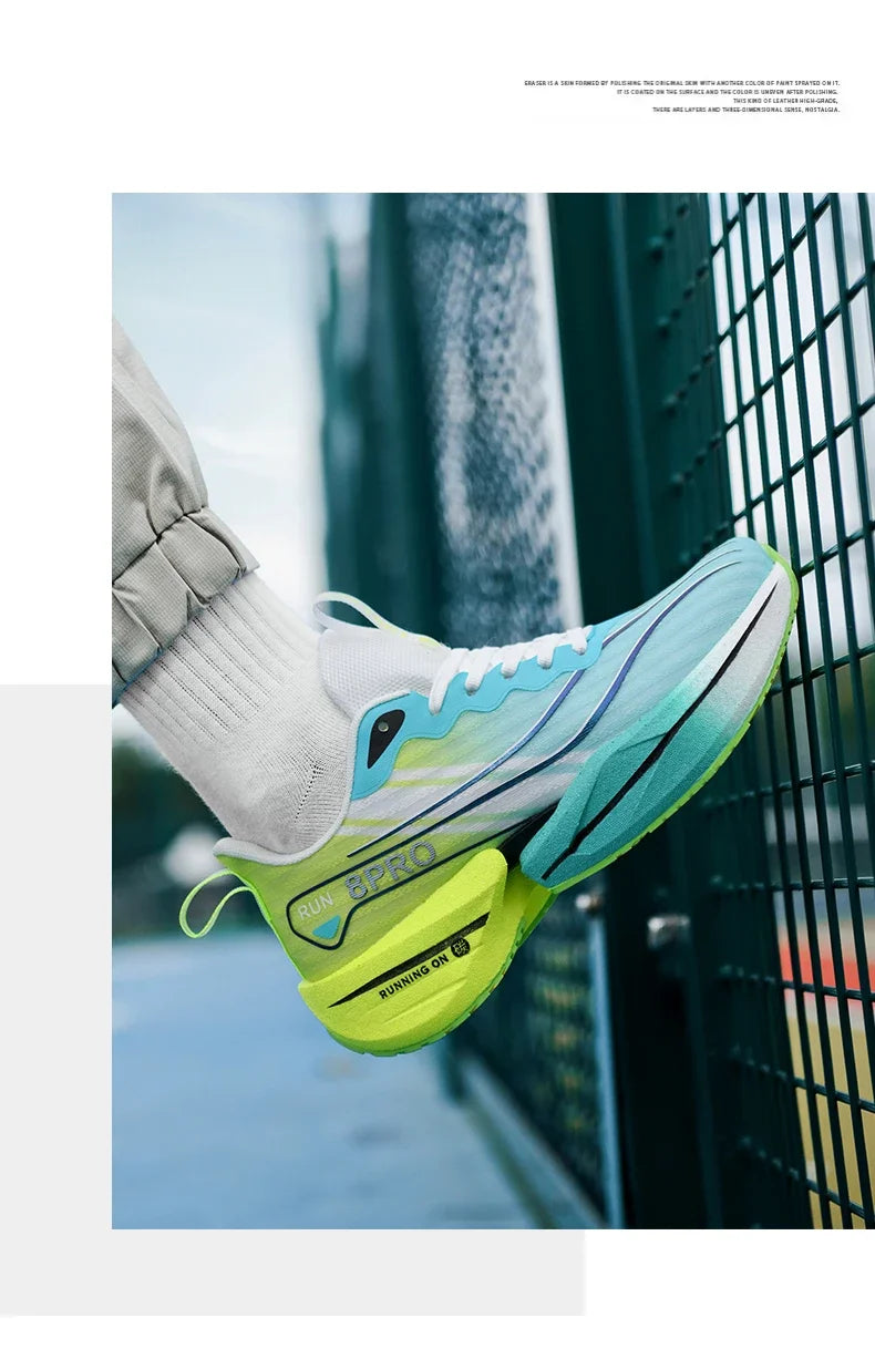 Marathon Sports Running Shoes Men Breathable Lightweight Women's Comfortable Athletic Nonskid Leisure Outdoor Hiking Sneakers