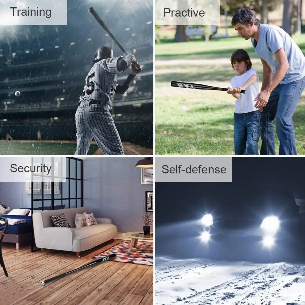 20/30inch Baseball Bat Aluminum Alloy Thickened Baseball Bat for Outdoor Sports Traing Home Car Defense Personal Self-Defense