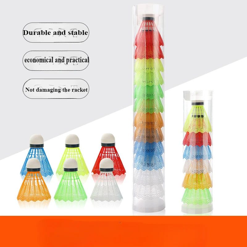 6pcs/set Color badminton color plastic foam ball head outdoor leisure sports hit resistant stability training ball Shuttlecock