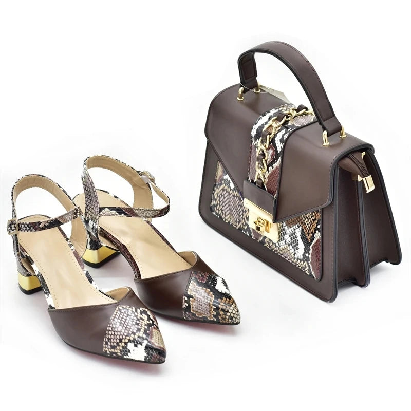 2024 Italian Shoe and Bag Set for Party In Women Luxury Shoes Women Designers Nigerian Women Party Pumps High Heels Sexy Ladies