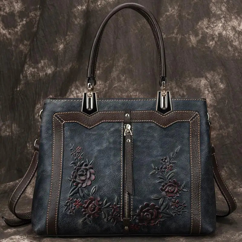 MOTAORA Women's Bag Retro Genuine Leather Luxury Handbags For Women 2025 New Handmade Crossbody Bag Large Capacity Bags Female