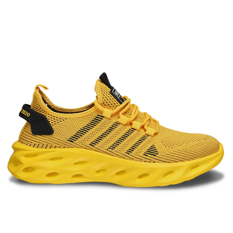 Men's casual shoes fashion sneakers breathable running shoes mesh lightweight outdoor walking training tennis shoes plus size