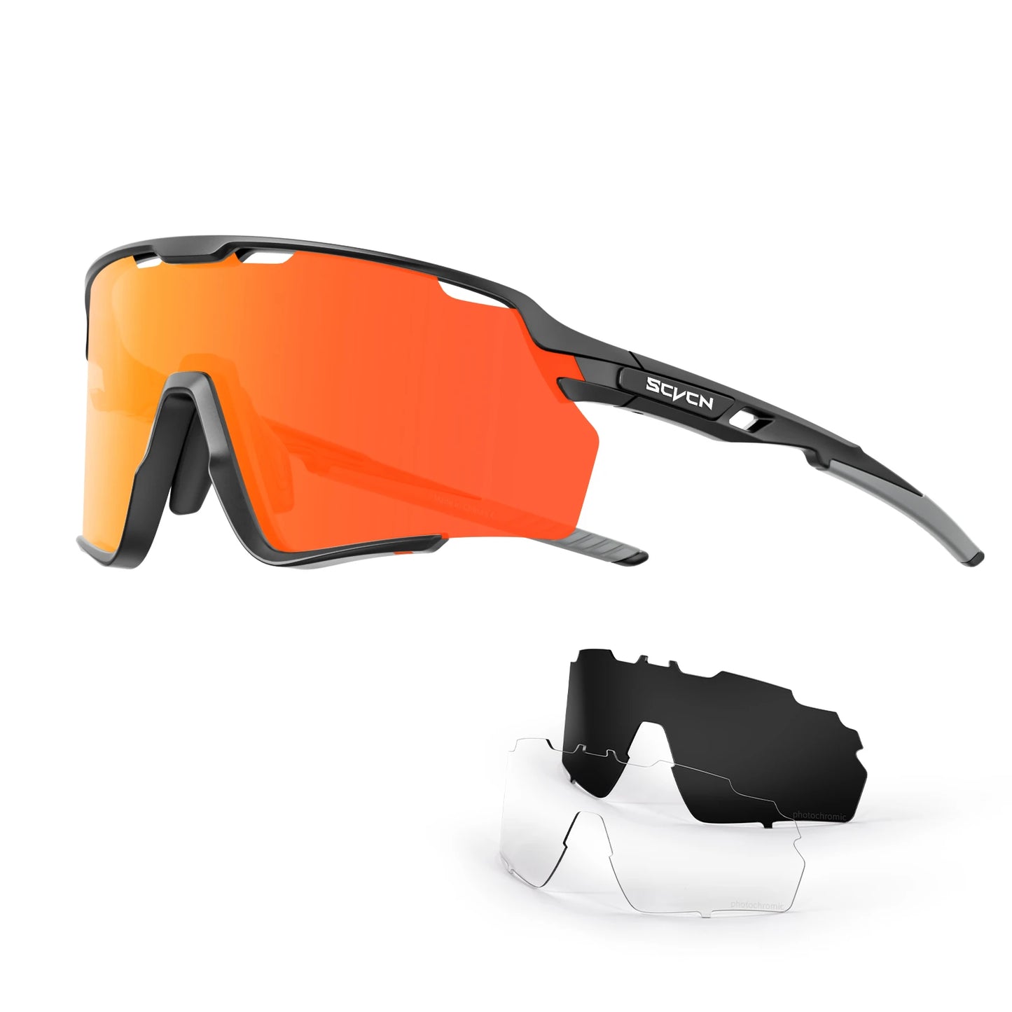 Scvcn Cycling Sunglasses for Men Glasses UV400 Bicycle Goggles Mountain Road Bike Eyewear Multi Colors Running Hiking Driving