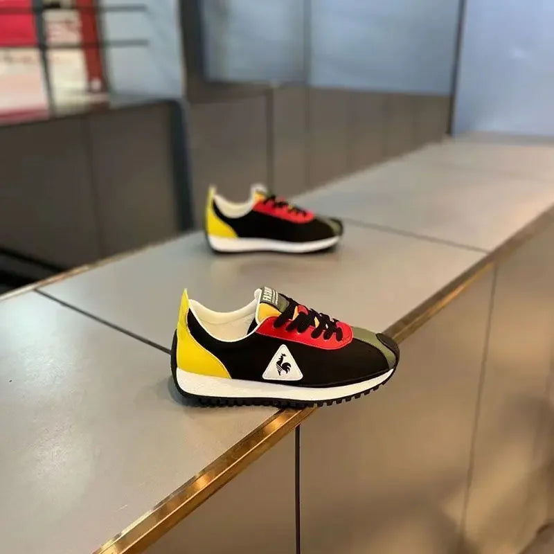 Official-website 2025 Men's Casual Sneakers Summer Comfortable Breathable Lace-up Running Shoes Men's Outdoor Soft-soled Shoes