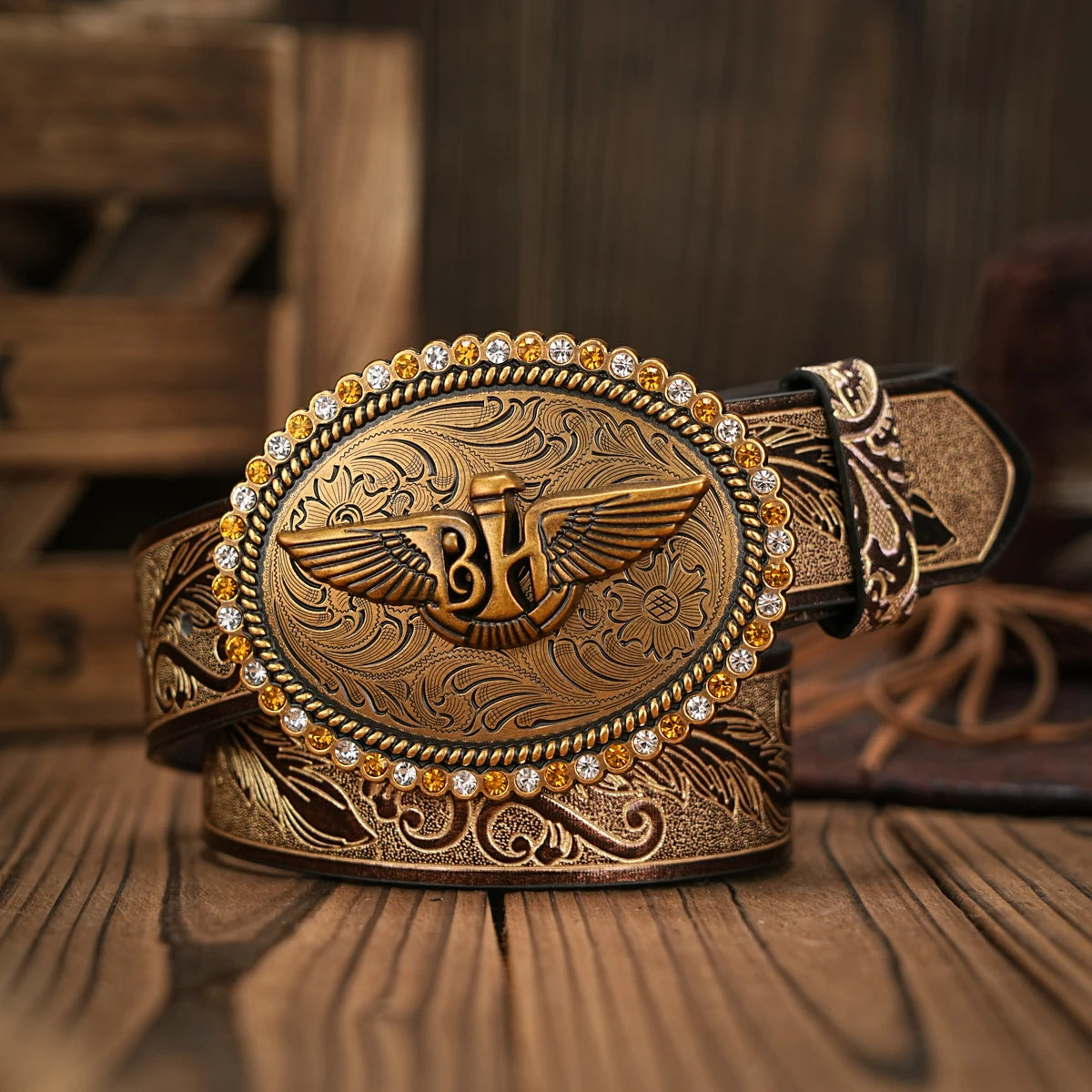 Vintage and fashion collision! PU leather alloy buckle waistband, for both men and women, to create a personalized western style