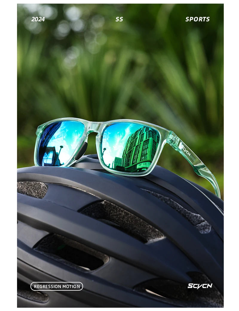 SCVCN Polarized Sunglasses Men MTB Cycling Glasses Outdoor Sports Bike UV400 Goggles Women Fishing Bicycle Cycling Glasses New