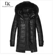 Brand leather jackets formen Genuine Sheepskin coats Crocodile pattern Dusen Klein Fashion leather men coat and jacket J1718