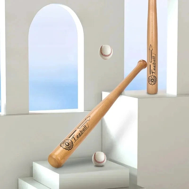 Professional Hardwood Baseball Bat 21-29 Inch Solid Wood for Sports Training Home Car Defense Personal Self-Defense