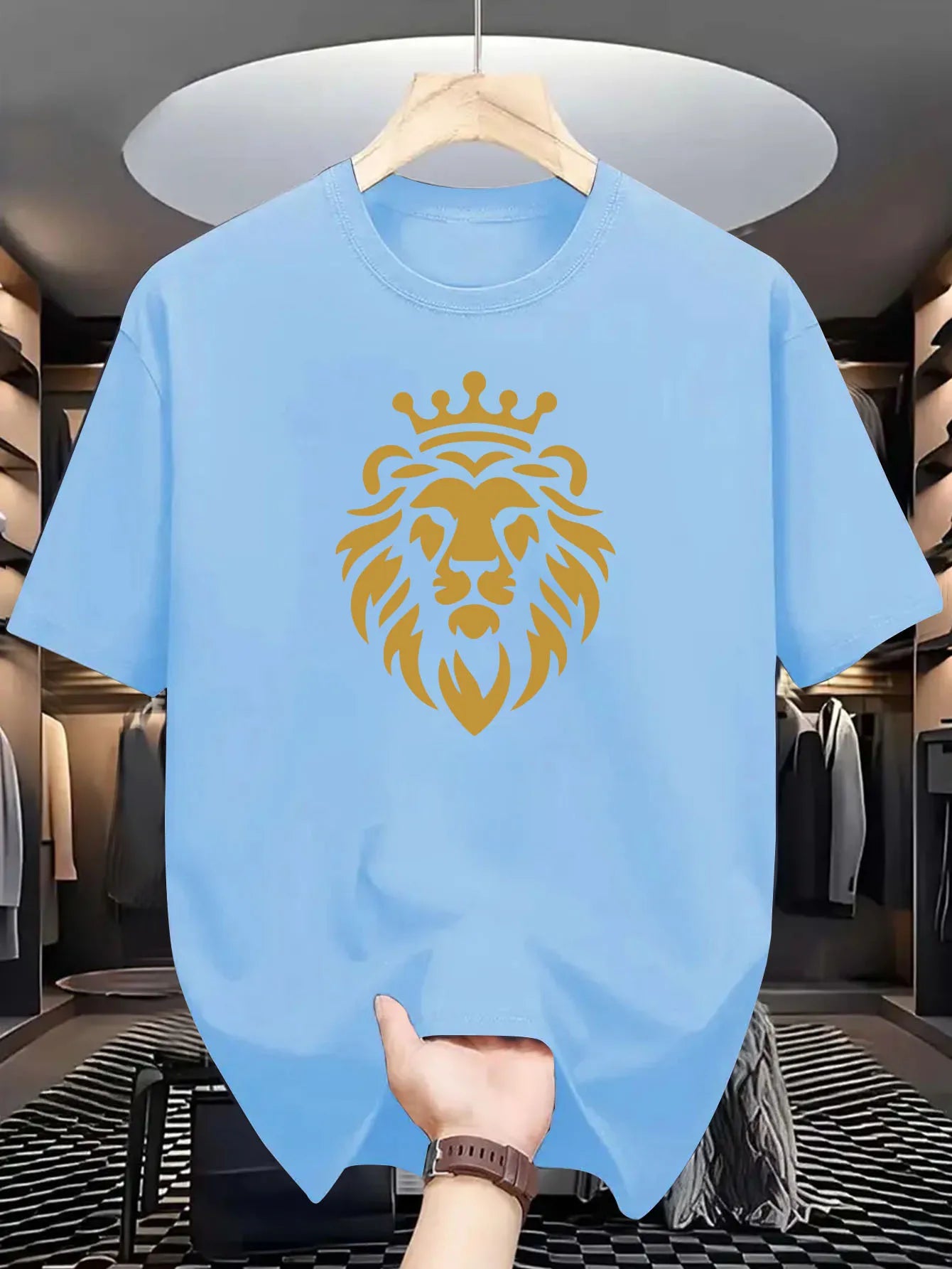 Men’s Summer 100% Pure Cotton Casual Graphic T-Shirt