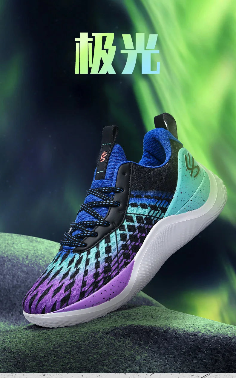Summer New Men's Casual Shoes Breathable Comfortable Running Large Size Basketball Shoes Fashionable Versatile Couple Shoes