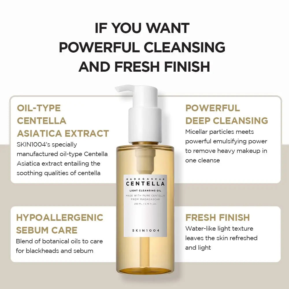 SKIN1004 Madagascar Centella Asiatica Toner Ampoule Makeup Remover Moisturizing Cleansing Skin Care Korean Skin Care