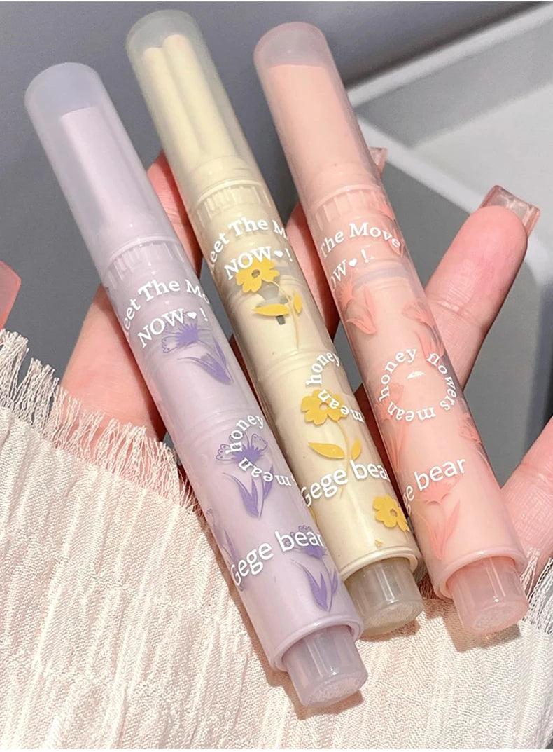 Gege bear flower words honey lipstick moisturizing mirror gloss jelly love lipstick lipstick pen