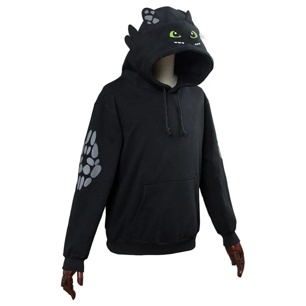 Anime-How To Train Your Dragon Casual Digital Printed Sweatshirt 2025 New Fashion High-end Versatile Comfortable Hoodie