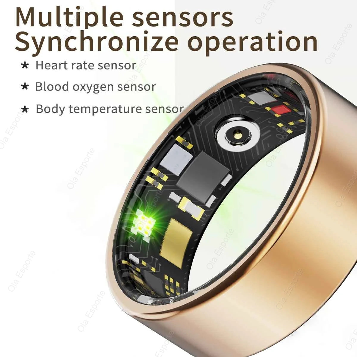 2025 جديد لـ Xiaomi Smart Ring للرجال والنساء، معدل ضربات القلب ورصد الأكسجين في الدم Smartring IP68 و 5ATM مقاوم للماء، وضع متعدد الرياضات