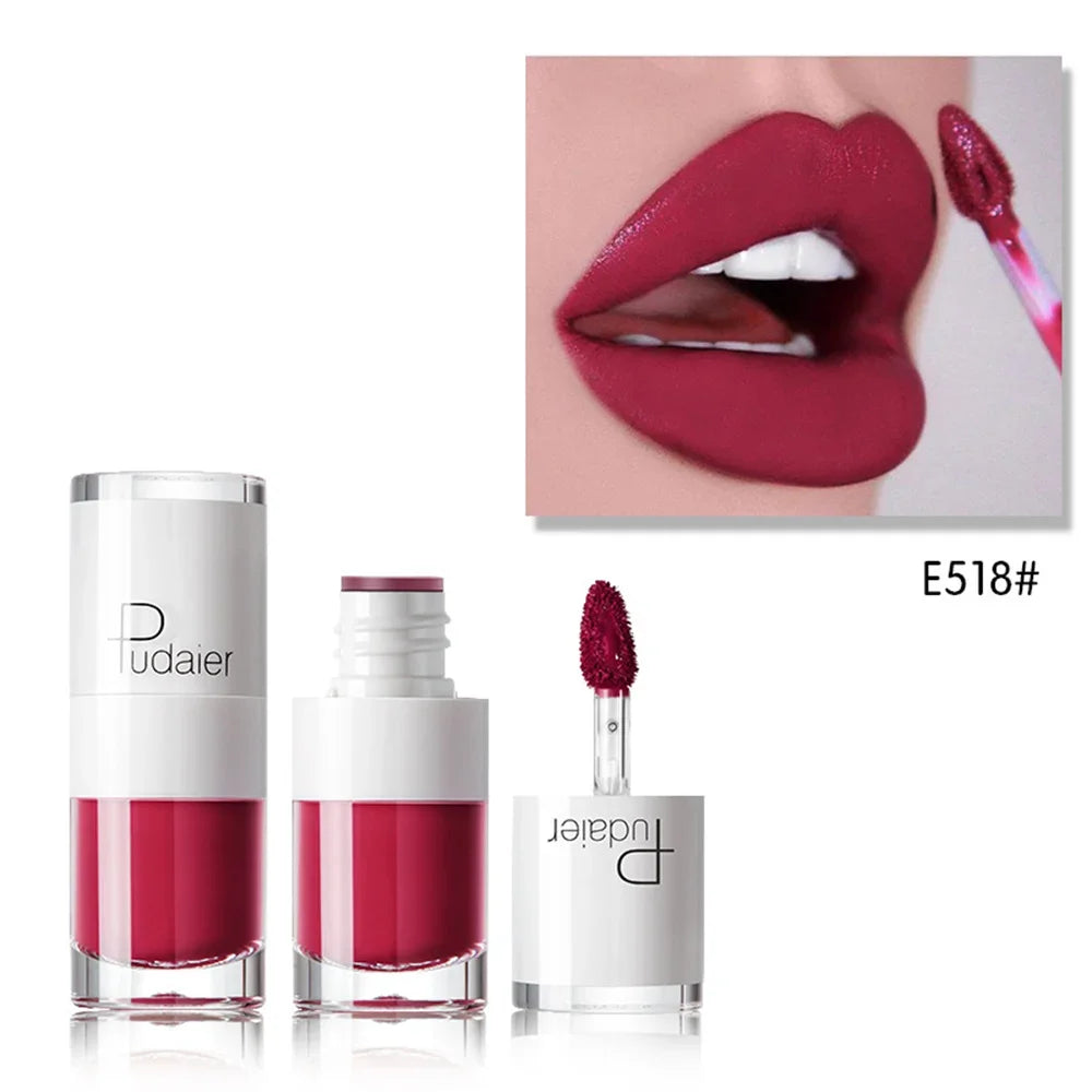 1PC Sexy Pink Women's Lipstick 16 Colors Lasting Waterproof Liquid Pencil Matte Liquid Lipsticks Makeups Non-Stick Cup Lip Gloss