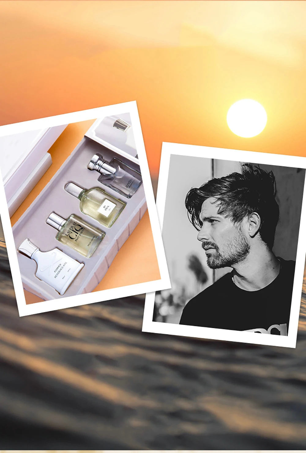 Brand Men Perfume 100ml Gift Box Four Piece Set Lasting Fragrance Body Spray Fresh Plant Floral Scent Pheromone Parfums Homme