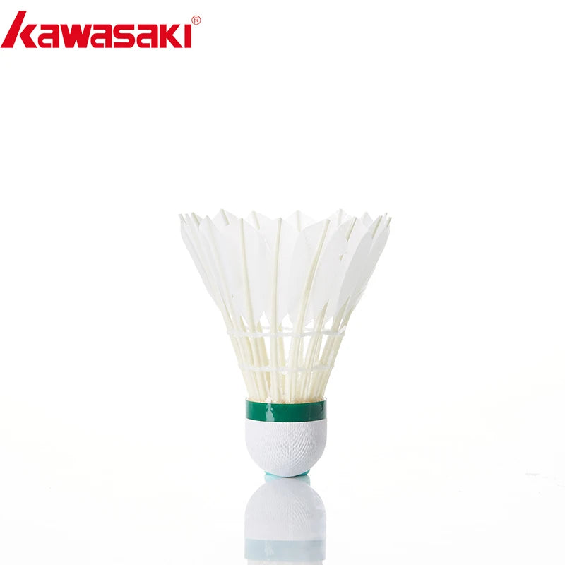 Kawasaki Badminton Shuttlecock King 10E Goose Feather Shuttlecock Training Sports Speed 76 77 Badminton Ball