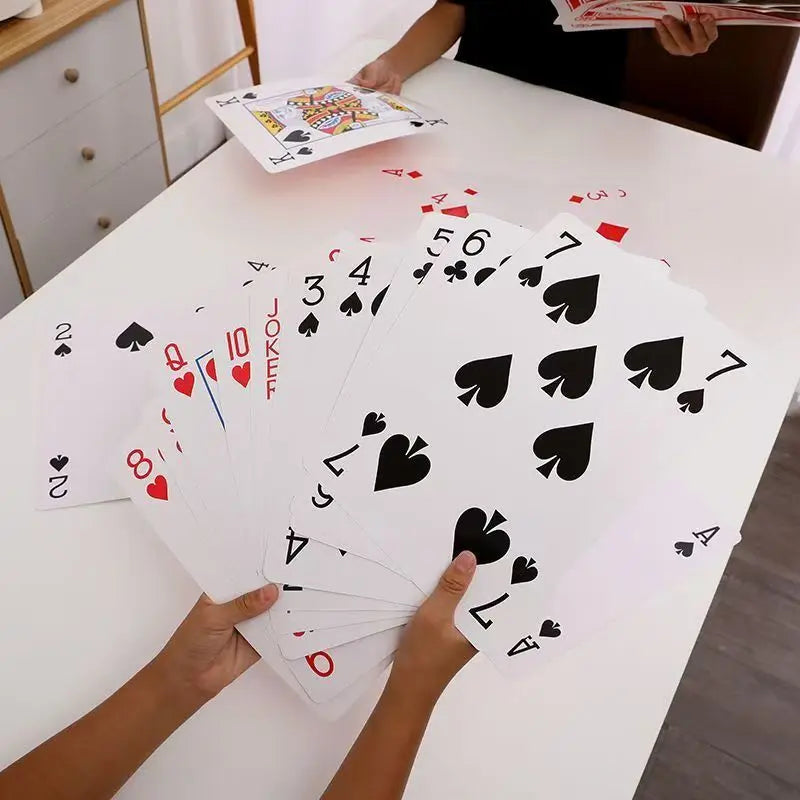 Giant Oversized Playing Cards Jumbo Fun Games Carnival Birthday Wedding Party Favors Juegos De Mesa Divertidos