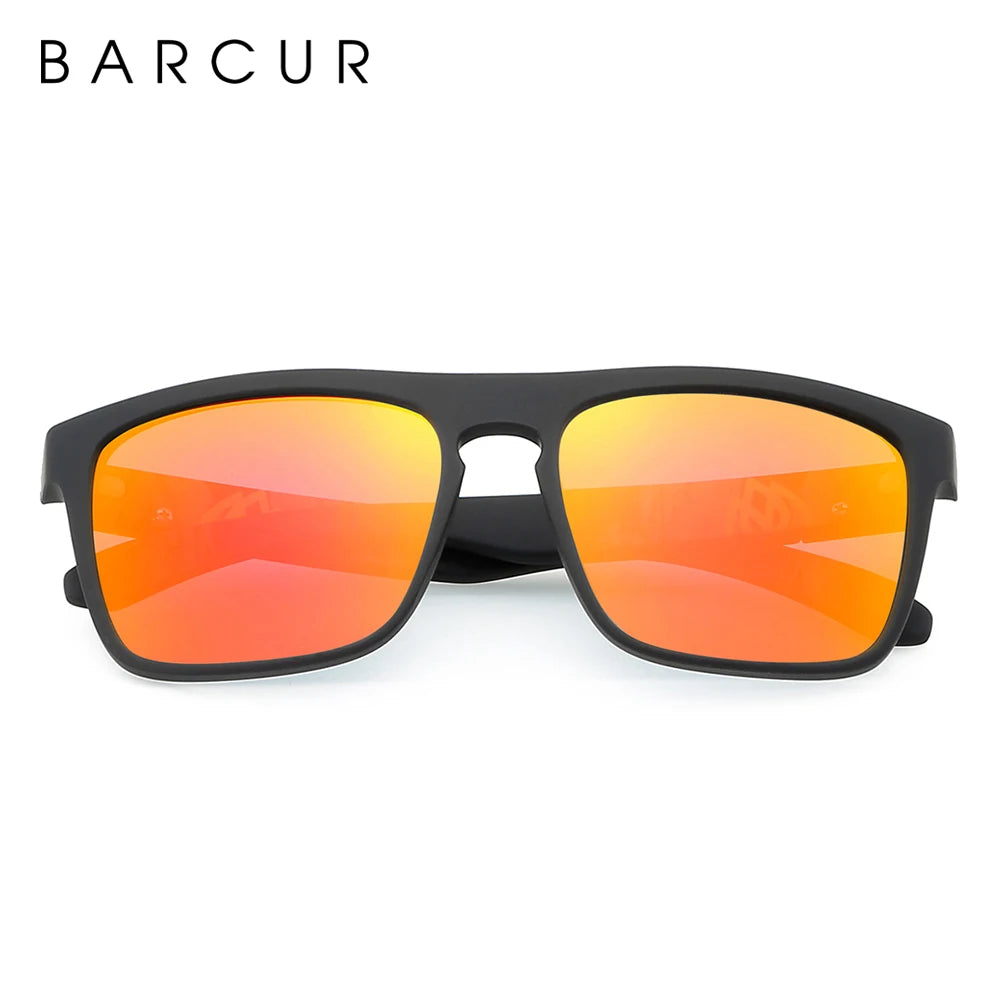 BARCUR NEW Polarized Sunglasses Men Driving Shades Male Sun Glasses For Men Oculos de sol