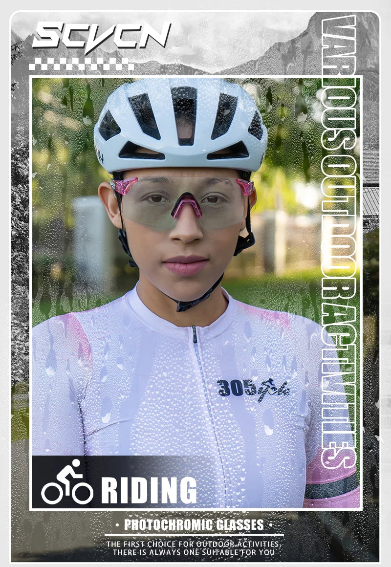 SCVCN New MTB Anti Fog Photochromic Sunglasses Men Outdoor Anti-fog Cycling Glasses Bicycle Women Bike MTB UV400 Sports Eyewear