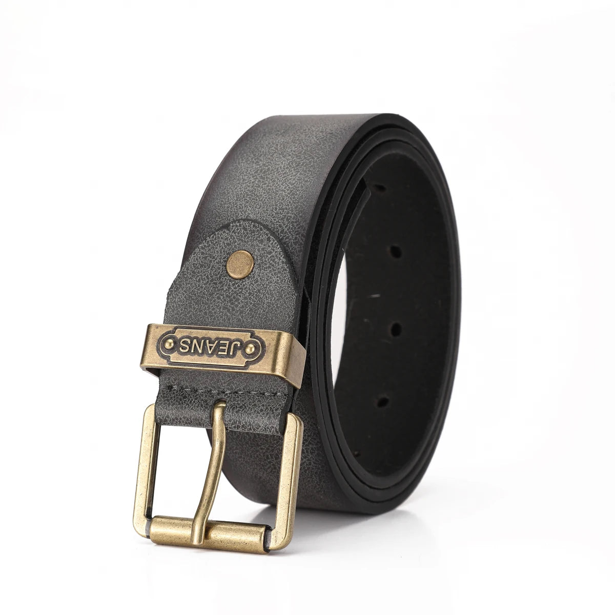 A Western-style PU leather belt for both men and women, a classic and casual retro belt