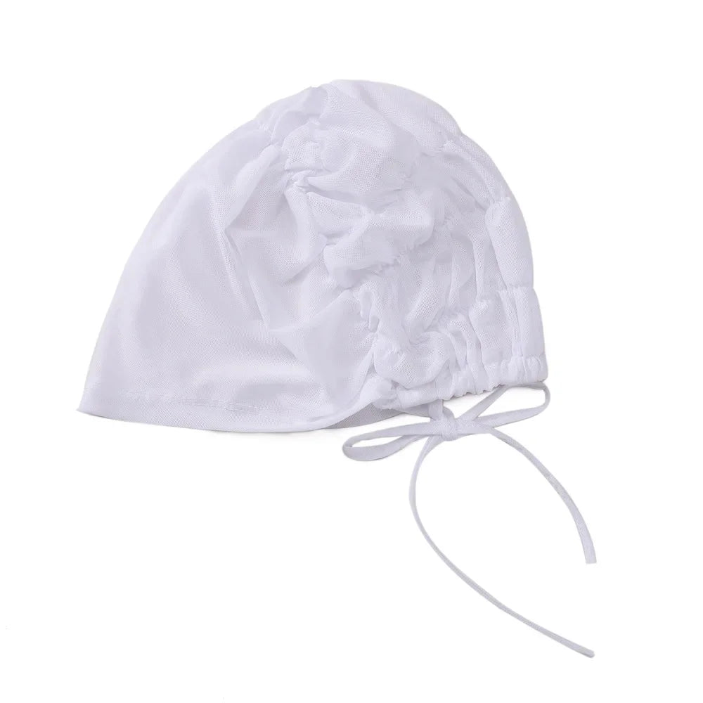 Solid Color Turban Caps for Muslim Women Inner Mesh Hijab Islamic Stretch Underscarf Bonnets Head Wraps Scarves Summer
