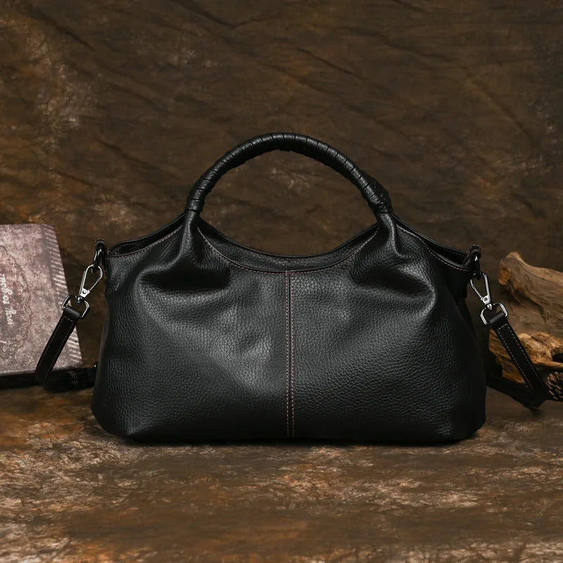 MOTAORA Large Capacity Women's Genuine Leather Handbag Casual Woman Tote Bag Soft Designer Luxury Solid Ladies Handbags 2025 New