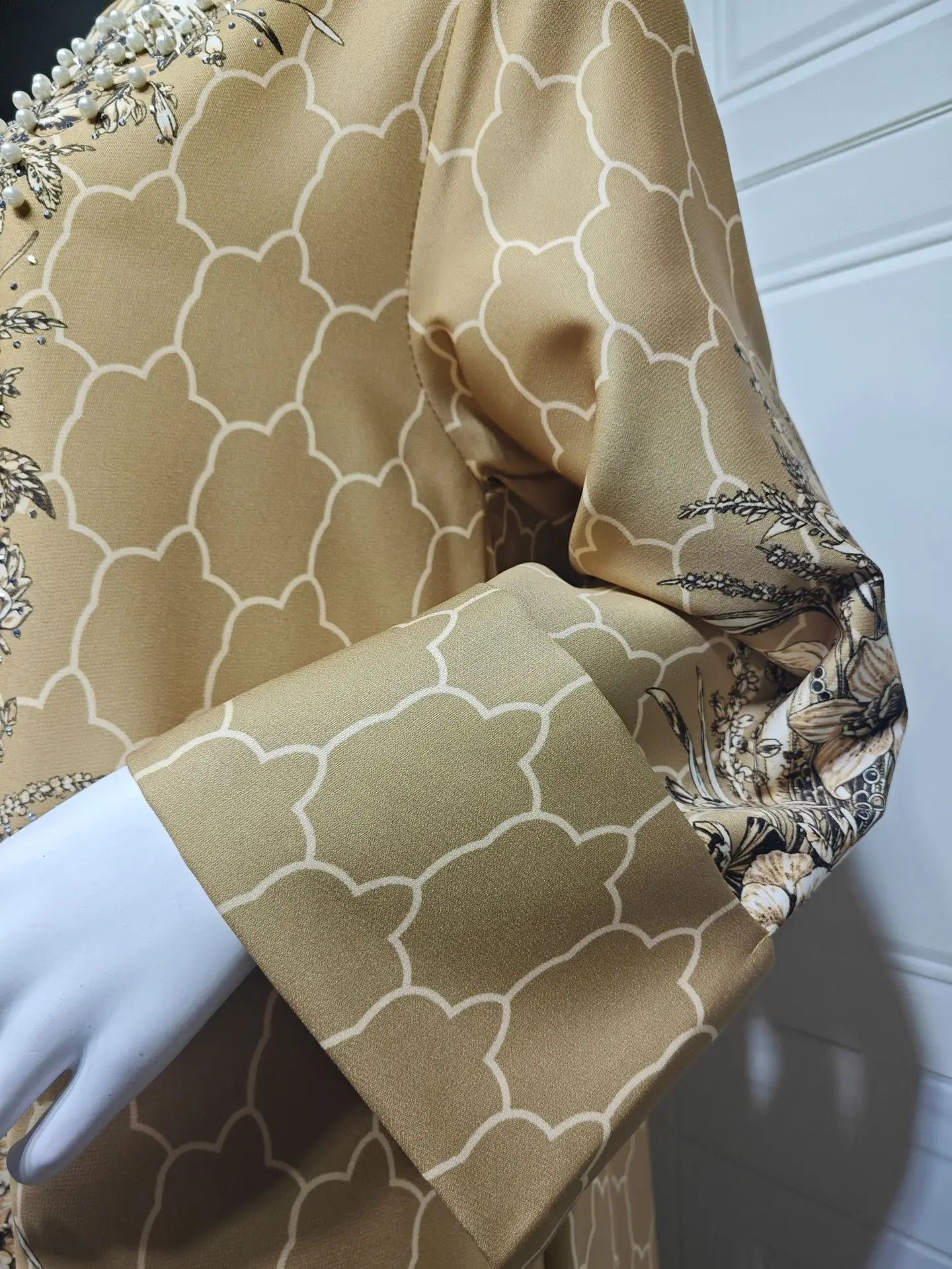 Muslim Dress Women Abaya for Eid Diamond Party Dresses Arab Long Robe Print Abayas Dubai Morocco Kaftan Islam Jalabiya Vestidos