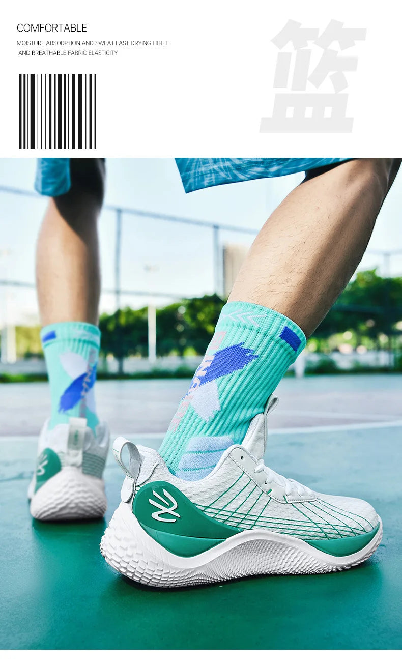 Summer New Men's Casual Shoes Breathable Comfortable Running Large Size Basketball Shoes Fashionable Versatile Couple Shoes