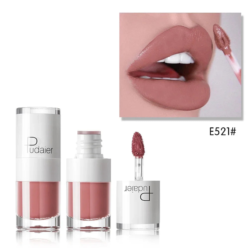 1PC Sexy Pink Women's Lipstick 16 Colors Lasting Waterproof Liquid Pencil Matte Liquid Lipsticks Makeups Non-Stick Cup Lip Gloss